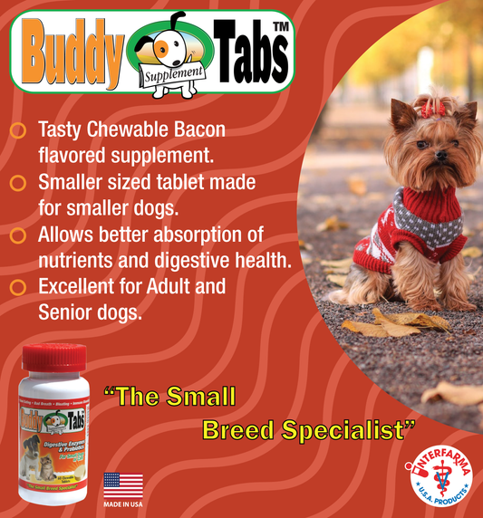 Buddy Tabs Digestive Enzymes & Probiotics (60 Tabs)
