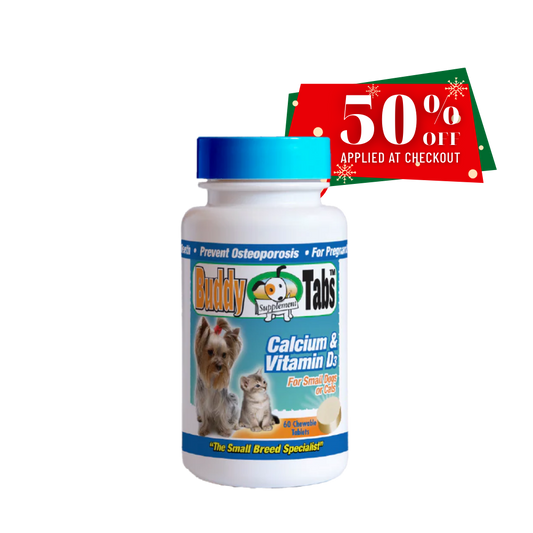 Buddy Tabs Calcium & Vitamin D3 (60 Tabs)
