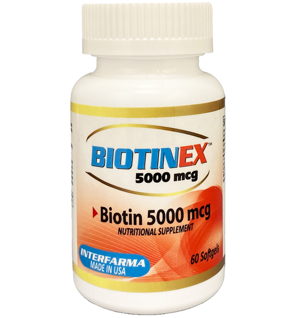 biotin supplement 5000 mcg 60 soft gels