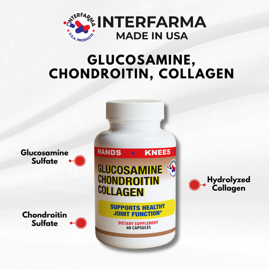Glucosamine, Chondroitin, Collagen. (60 Capsules)