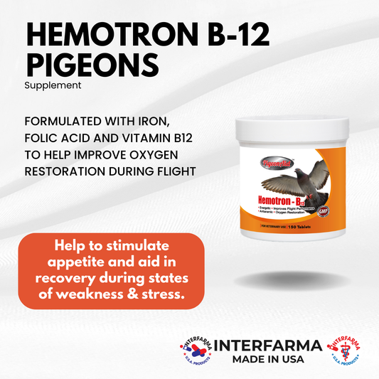 Hemotron B-12 Pigeons (150 Tablets)