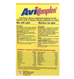 Avi Complex liquid vitamin supplement for pet birds. 2 oz multivitamins, minerals, amino acids