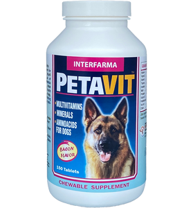 Petavit multivitamin tablet for larges dogs