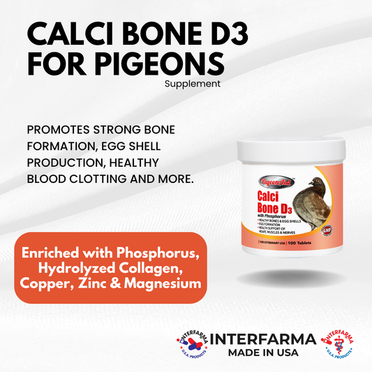 Calci Bone D3 Pigeons (150 Tablets)