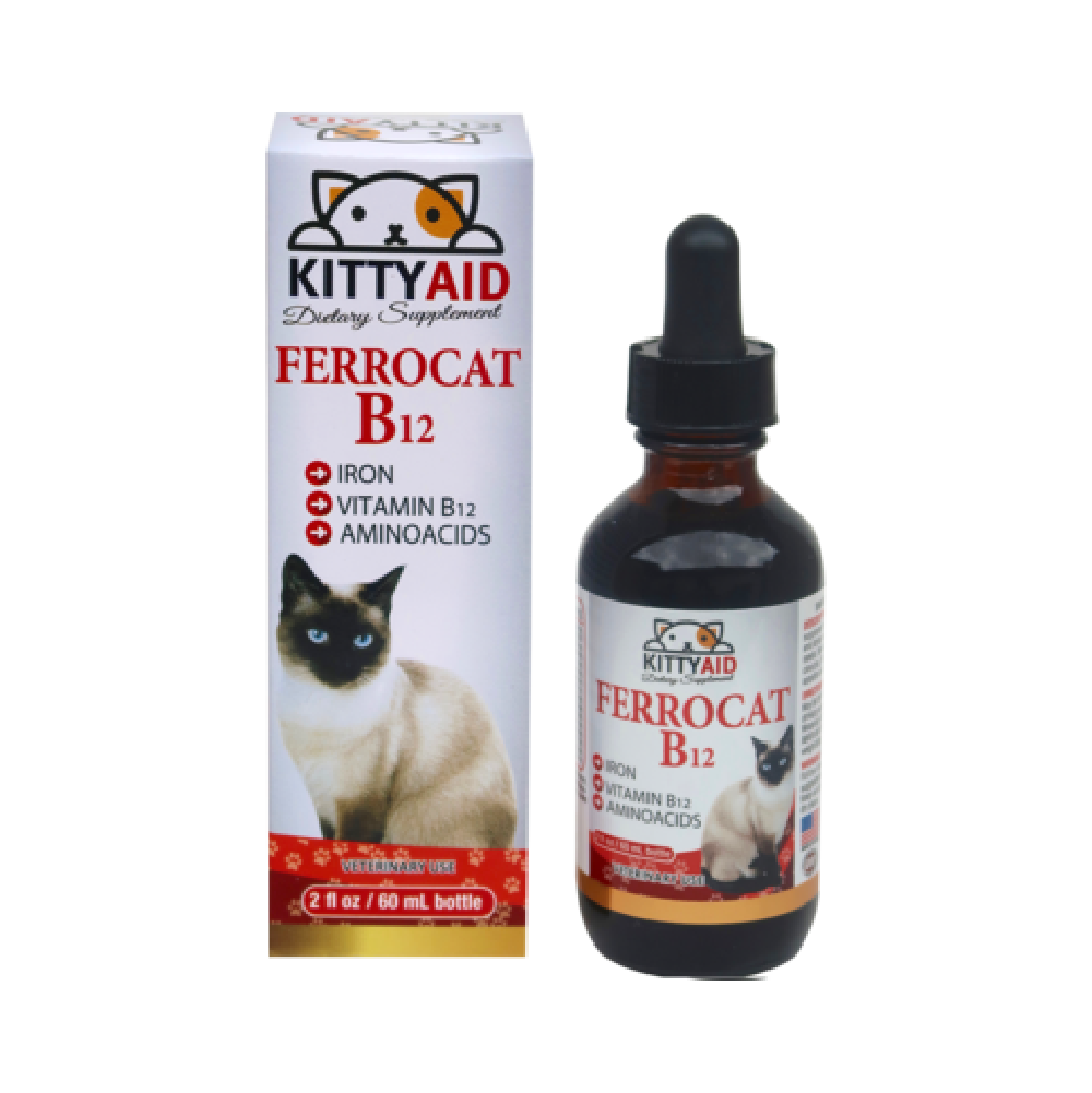 Ferrocat B12 - Liquid Iron and Vitamins for Anemic Cats - Interfarma USA Ferrocat B12 - Liquid Iron and Vitamins for Anemic Cats - Interfarma USA