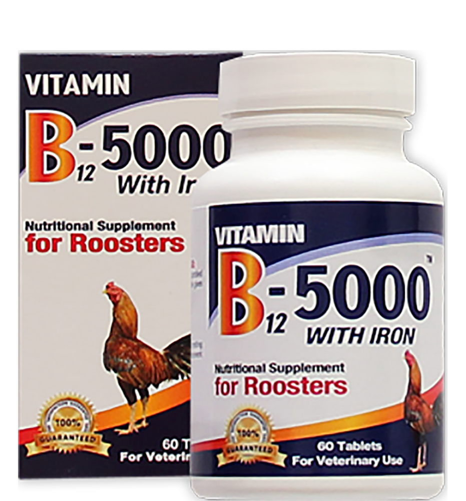Vitamin B12 - 5000 with iron for Roosters- Interfarma Animal Health Interfarma USA Vitamin B12 - 5000 with iron for Roosters- Interfarma Animal Health Interfarma USA