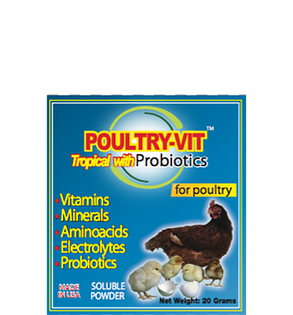 Water Soluble Vitamins plus Probiotics for Poultry 20 gram packet